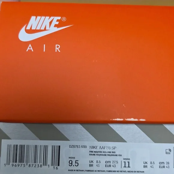 Nike Air Alpha Force 88 SP Billie Eilish Fire Red Men's 9.5 DZ6763 600 NEW